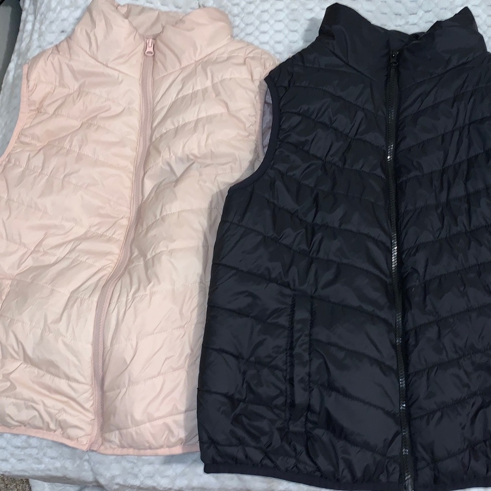 2 Twin Sleeveless Puffer Vests !